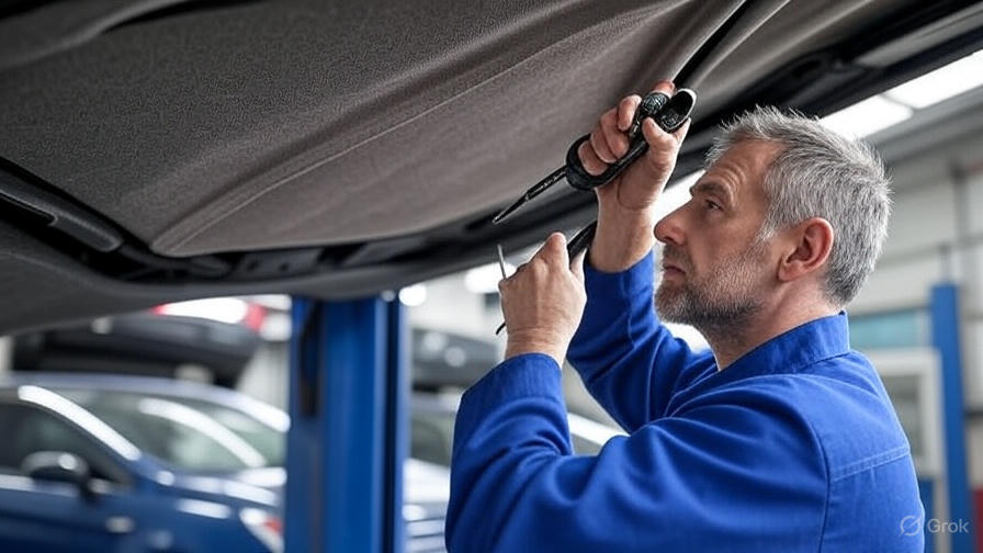how to fix car fabric ceiling