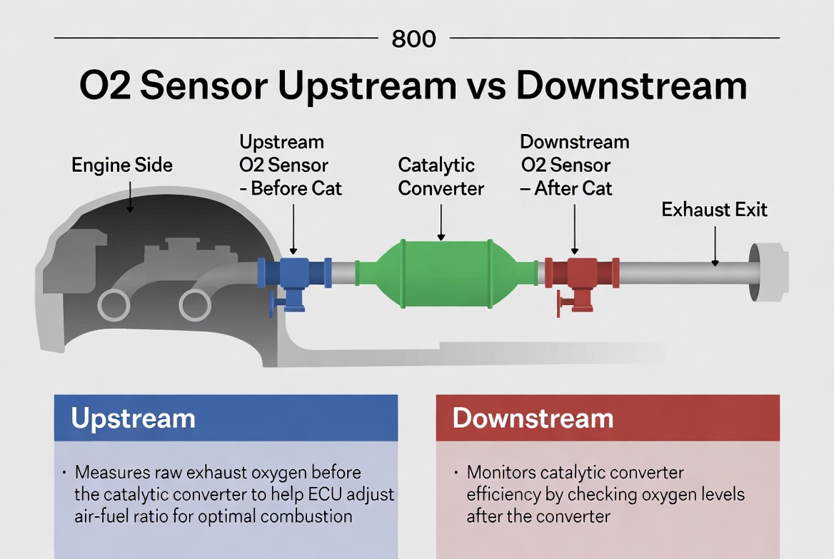 02 sensor upstream vs downstream