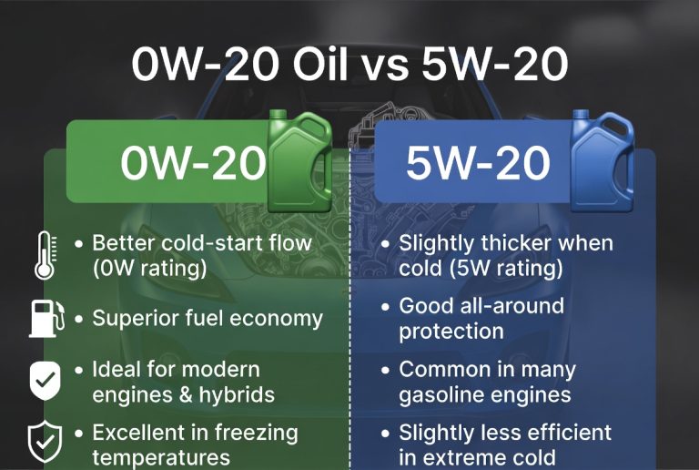0W20 Oil vs 5W20