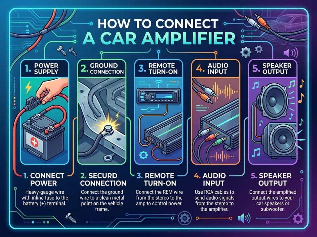 How to Connect a Car Amplifier