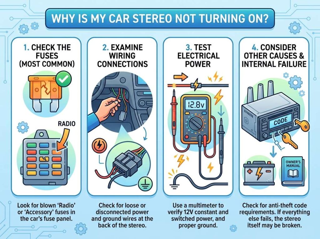 Why Is My Car Stereo Not Turning On